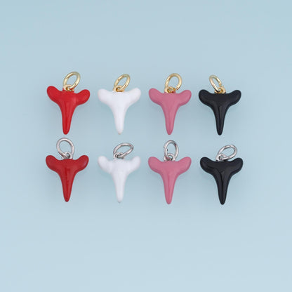 18K Gold Filled Enamel Charm Pendant for Jewelry Making