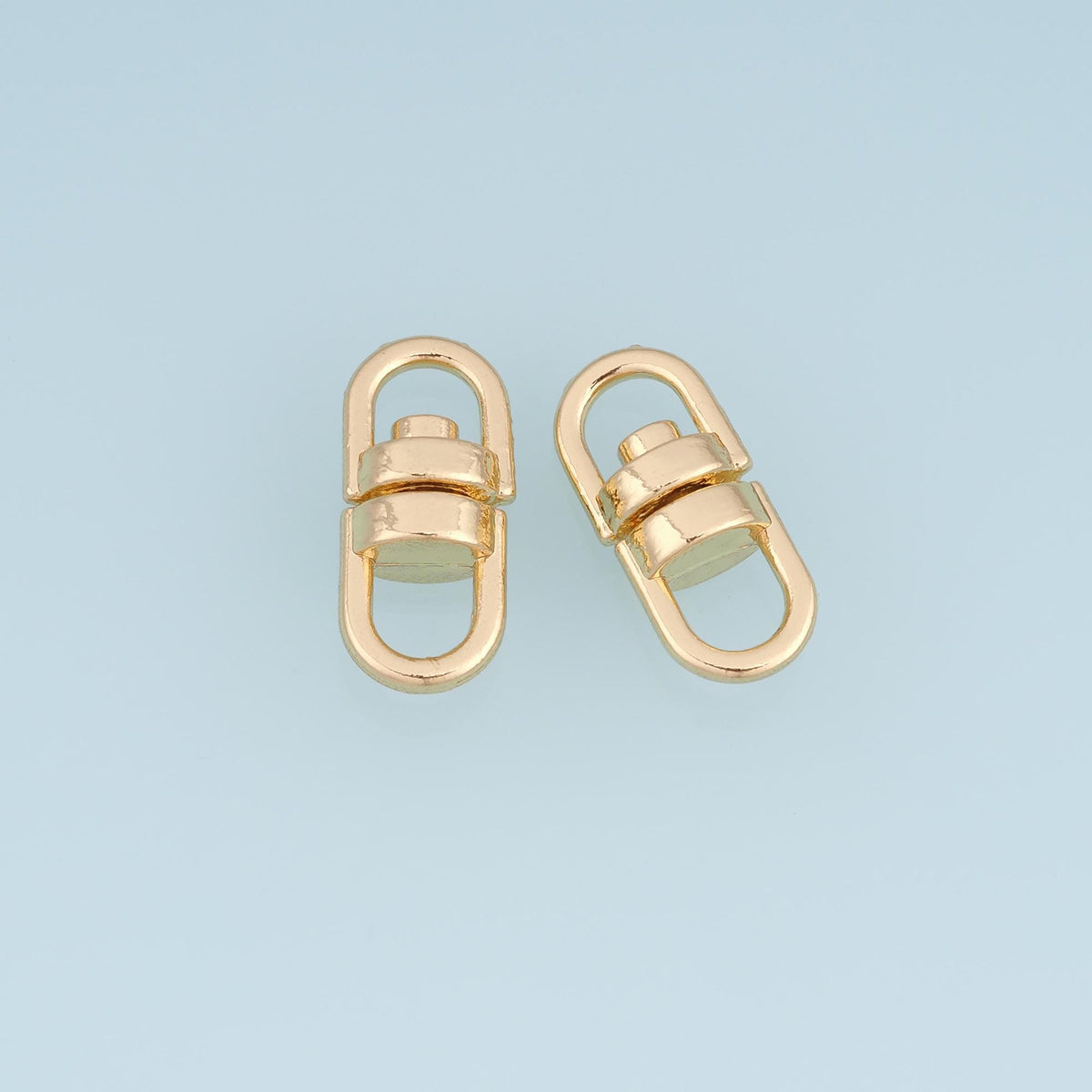 18K Gold Filled Oval Connector 20.5 mm, 9 mm for Jewelry Making