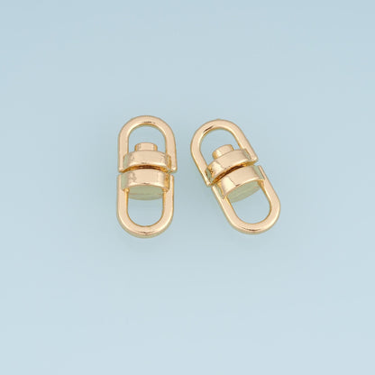 18K Gold Filled Oval Connector 20.5 mm, 9 mm for Jewelry Making