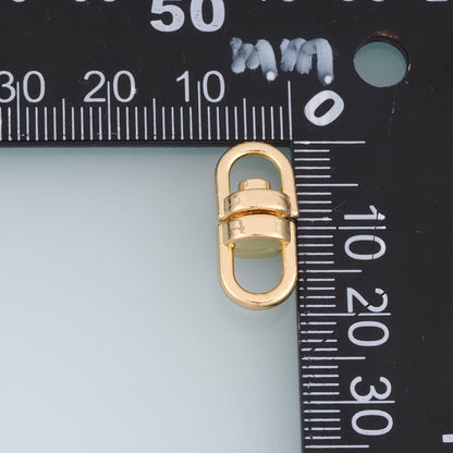 18K Gold Filled Oval Connector 20.5 mm, 9 mm for Jewelry Making