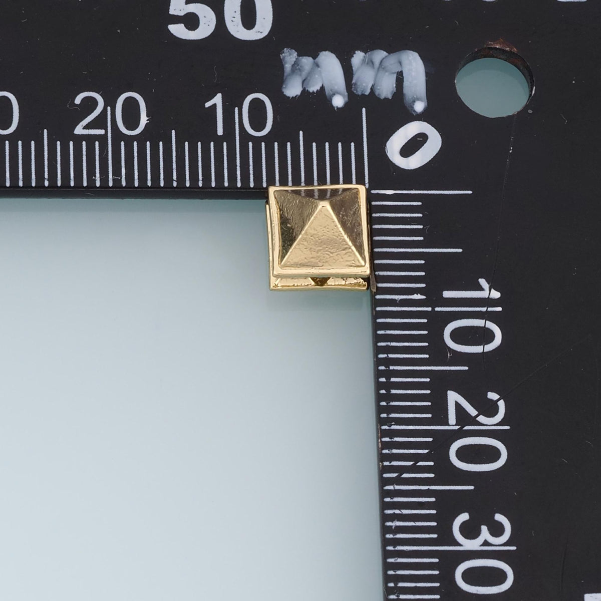 18K Gold Filled Square Spacer Beads 8 mm, 2 mm for Jewelry Making