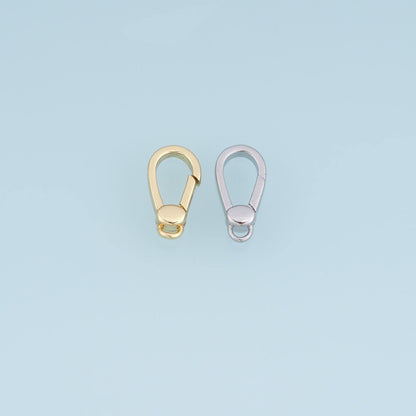 18K Gold Filled Oval Clasp 13.5 mm, 6.5 mm for Jewelry Making