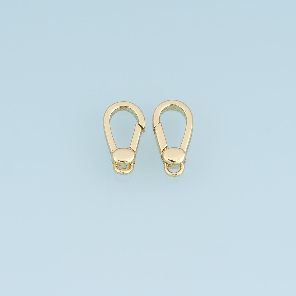 18K Gold Filled Oval Clasp 13.5 mm, 6.5 mm for Jewelry Making