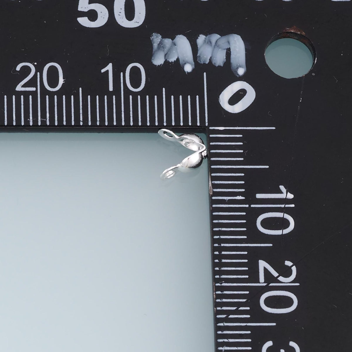 925 Sterling Silver Shell Jewelry Beads 5.5 mm, 6 mm for Jewelry Making