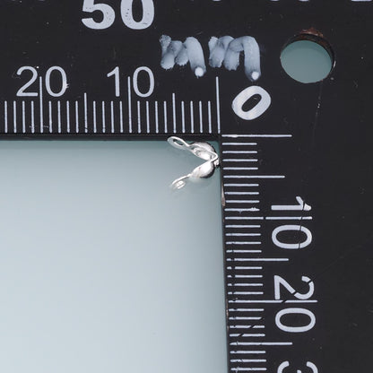 925 Sterling Silver Shell Jewelry Beads 5.5 mm, 6 mm for Jewelry Making