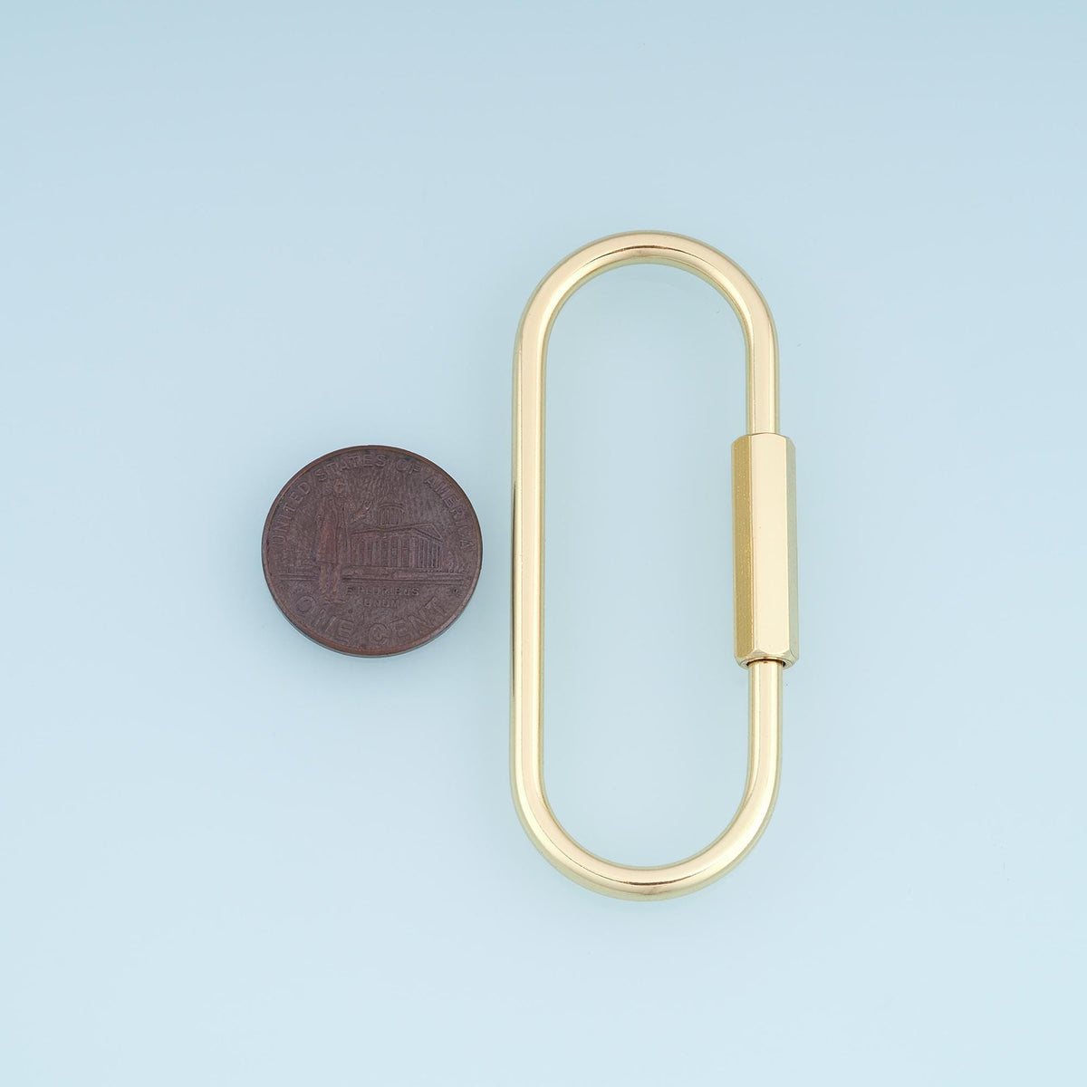 18K Gold Filled Oval Clasp 31 mm, 34 mm for Jewelry Making