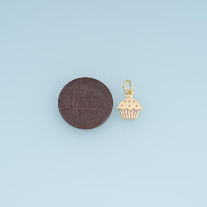 18K Gold Filled Enamel Charm Pendant for Jewelry Making