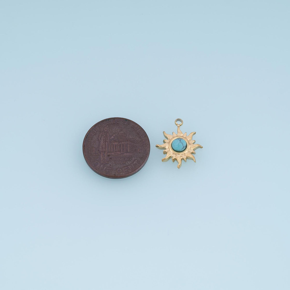 Sun Charm Pendant for Jewelry Making