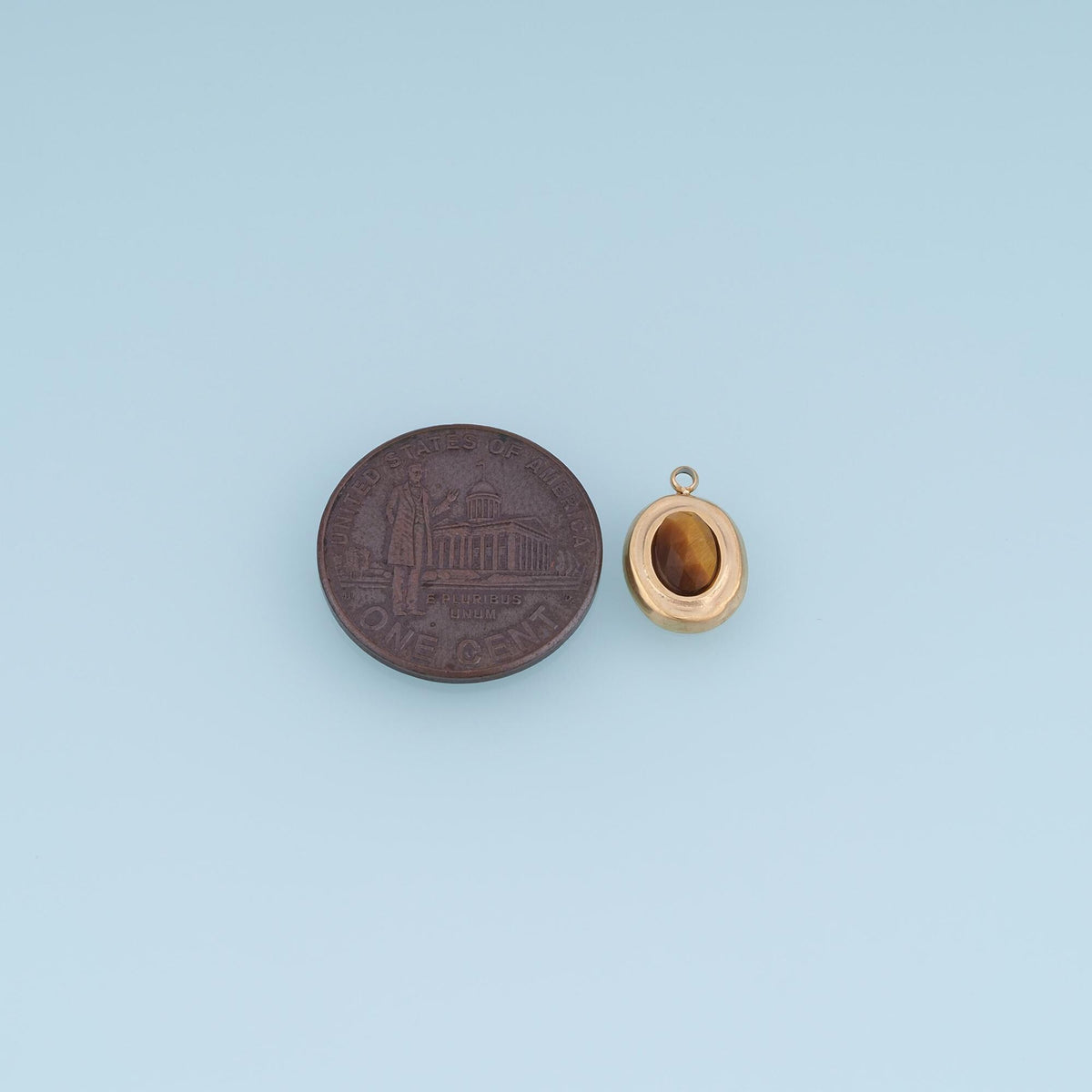 Oval Charm Pendant for Jewelry Making