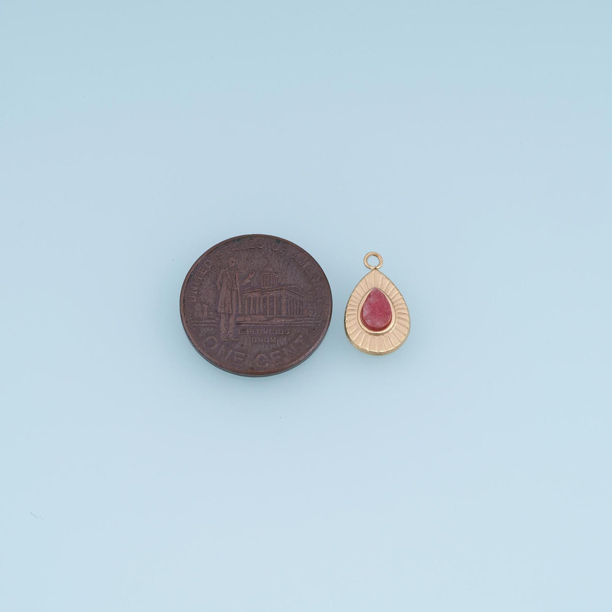 Teardrop Charm Pendant for Jewelry Making