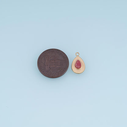Teardrop Charm Pendant for Jewelry Making
