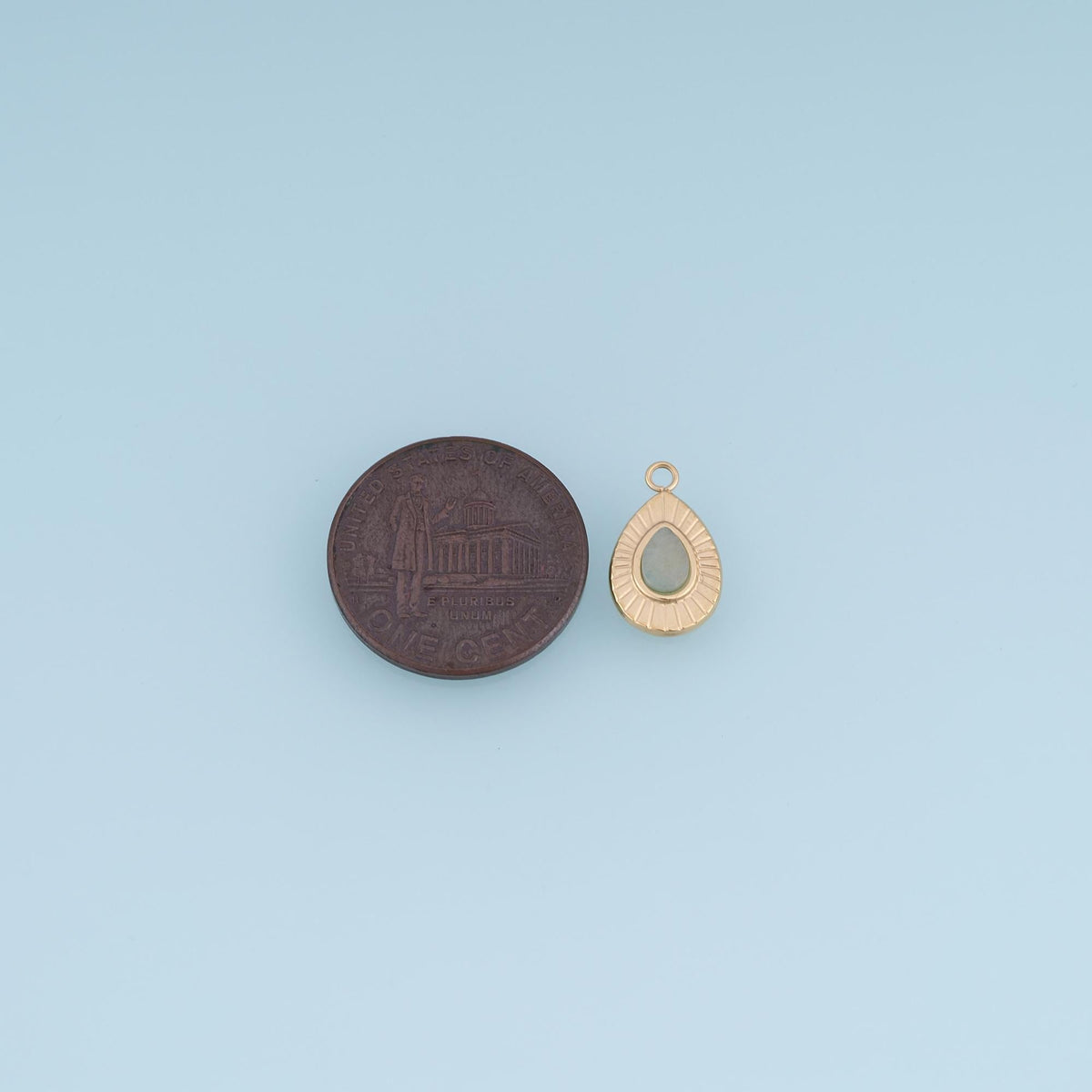 Teardrop Charm Pendant for Jewelry Making