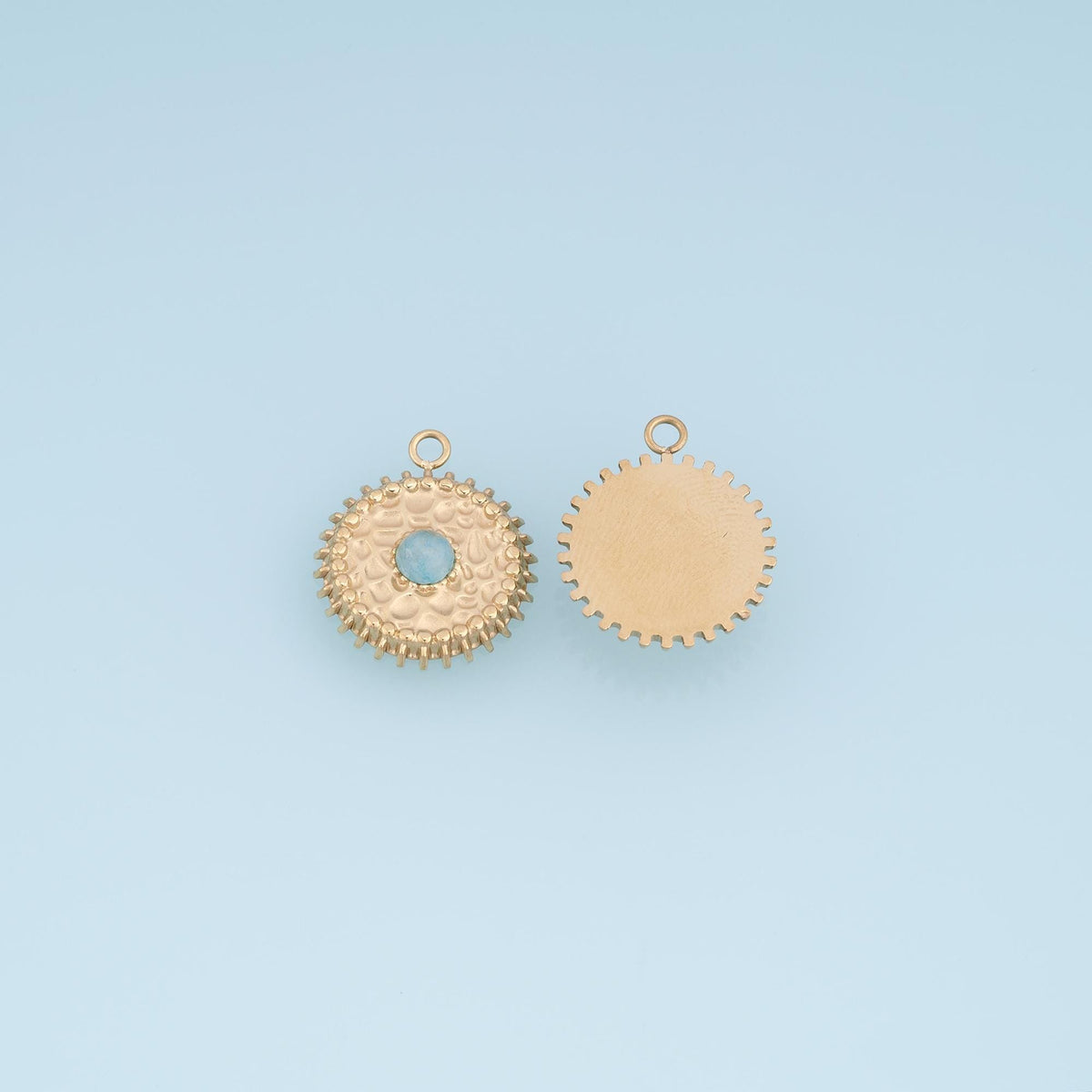 Round Charm Pendant for Jewelry Making