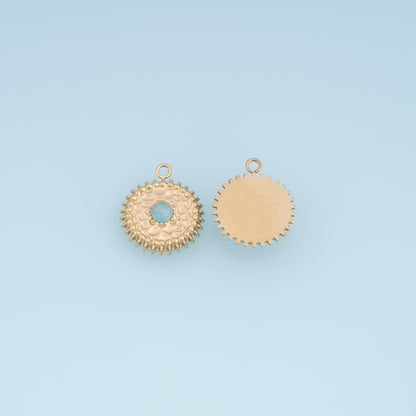 Round Charm Pendant for Jewelry Making