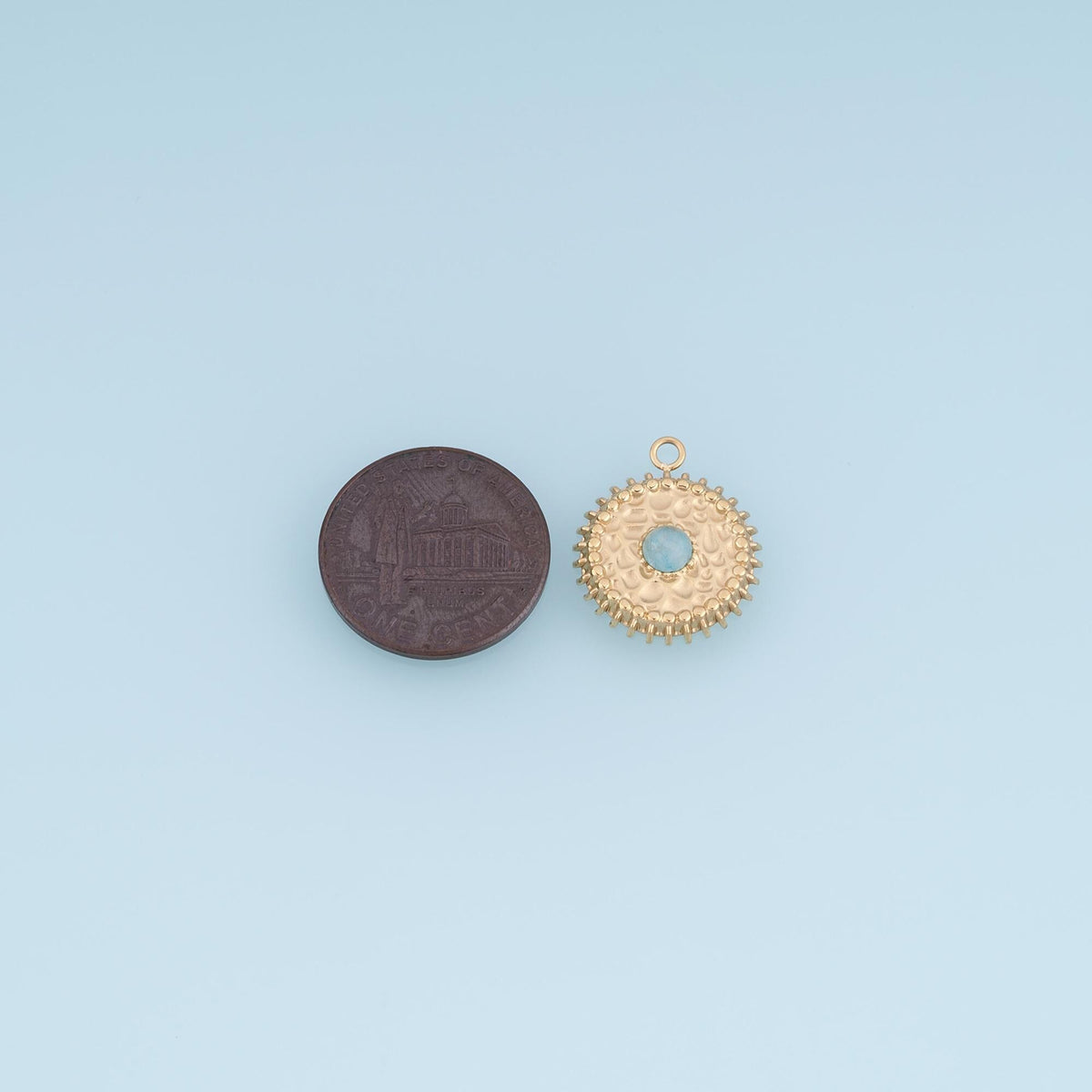 Round Charm Pendant for Jewelry Making