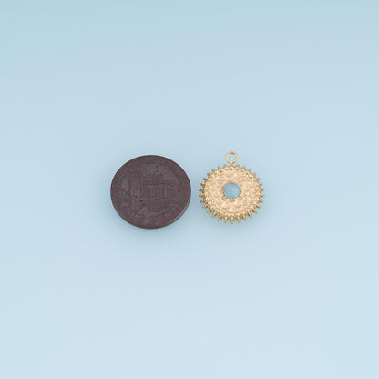 Round Charm Pendant for Jewelry Making