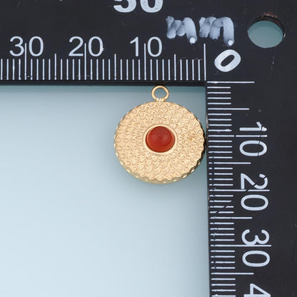 Round Charm Pendant for Jewelry Making