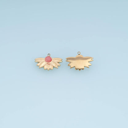 Flower Charm Pendant for Jewelry Making
