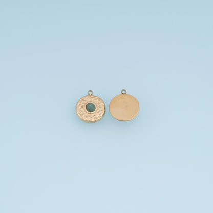 Round Charm Pendant for Jewelry Making