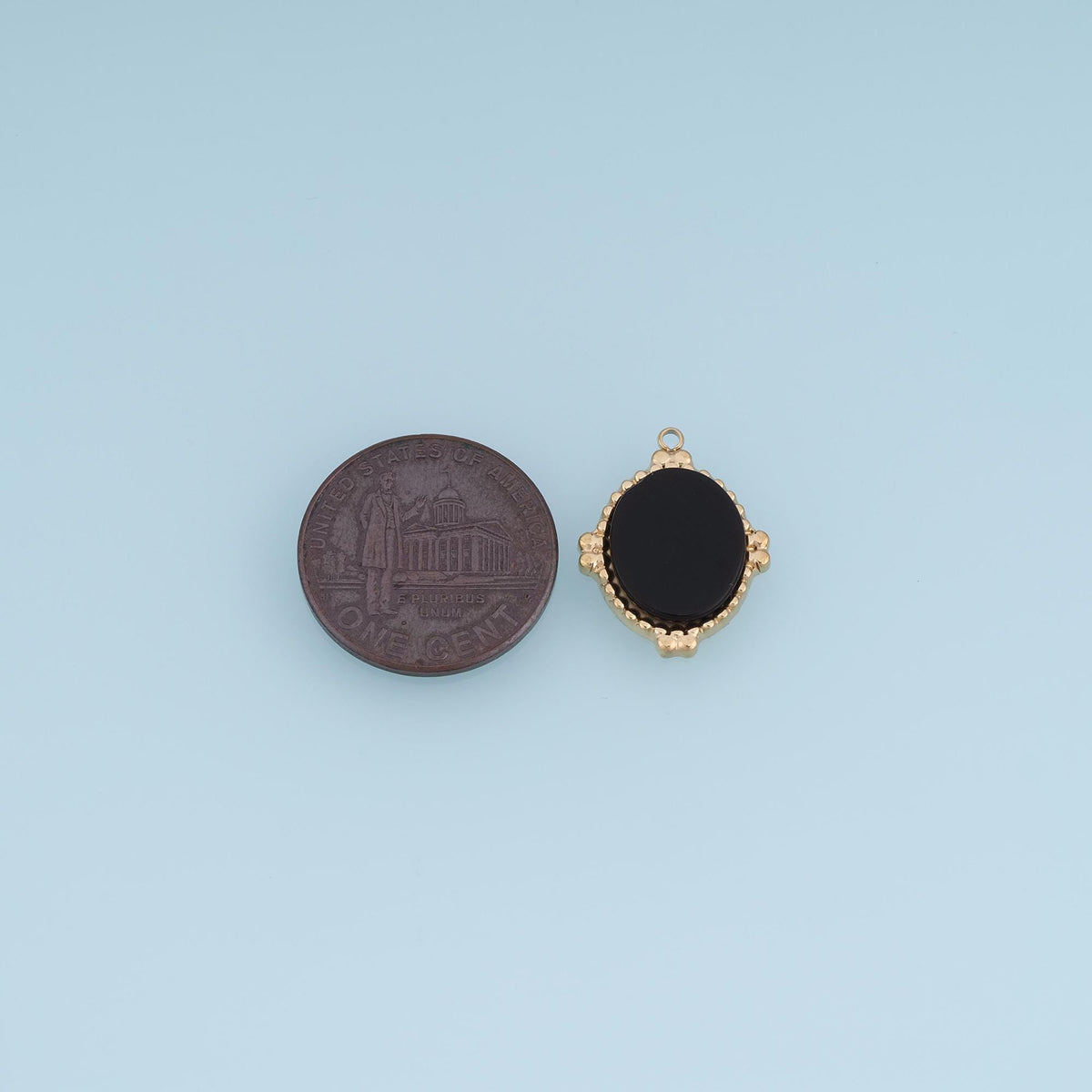 Oval Charm Pendant for Jewelry Making