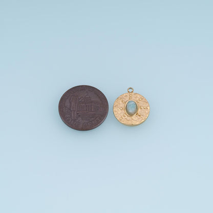 Round Charm Pendant for Jewelry Making