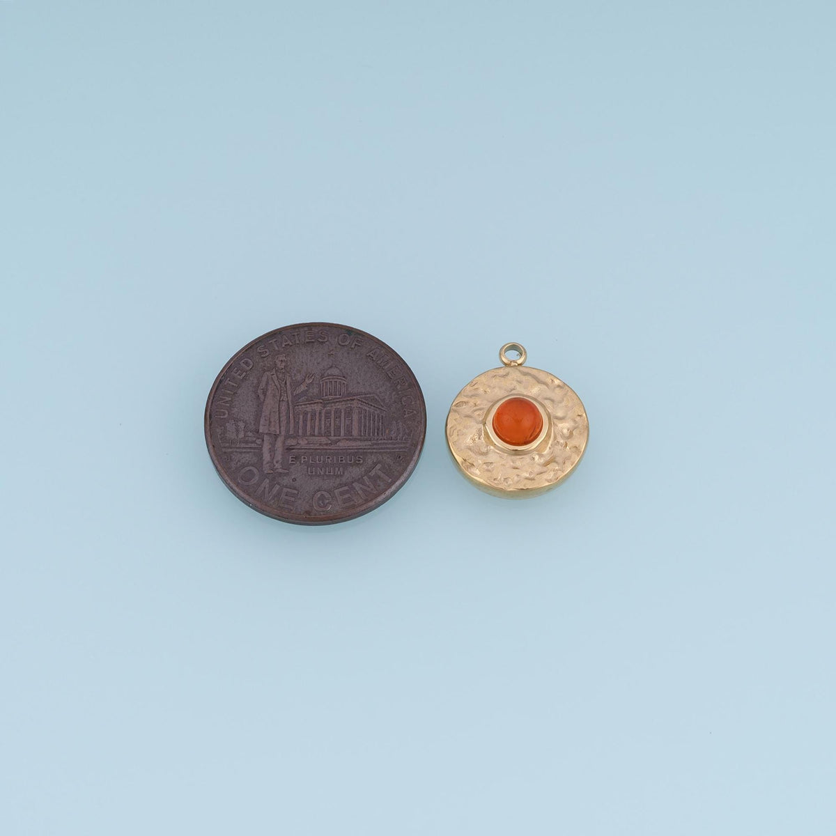 Round Charm Pendant for Jewelry Making