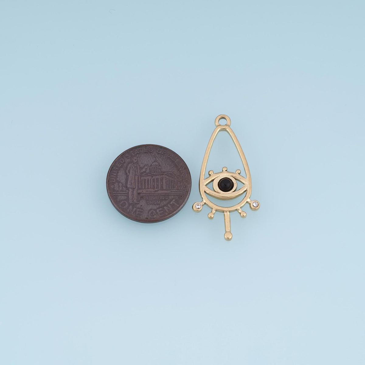 Evil Eye Charm Pendant for Jewelry Making