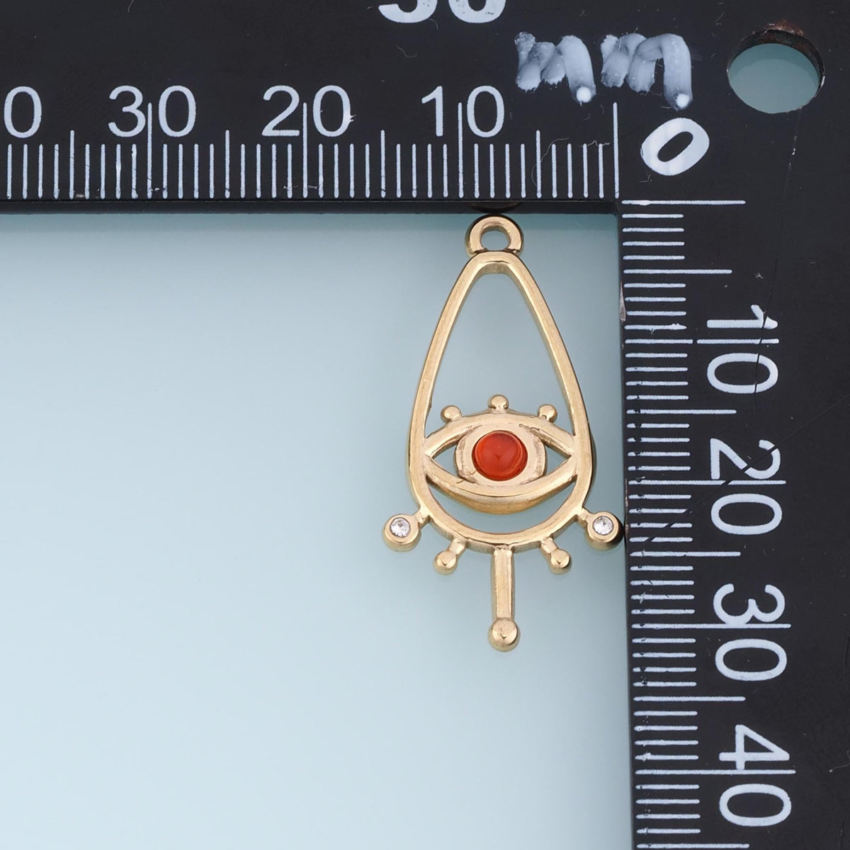 Evil Eye Charm Pendant for Jewelry Making