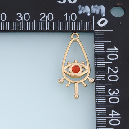 Evil Eye Charm Pendant for Jewelry Making