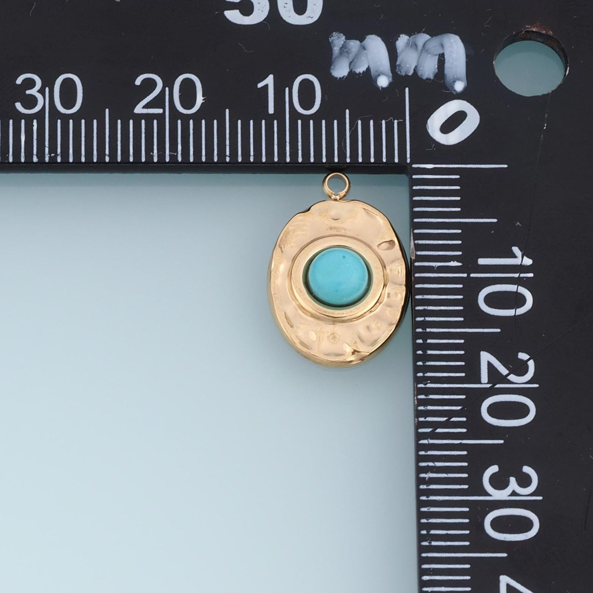 Oval Charm Pendant for Jewelry Making