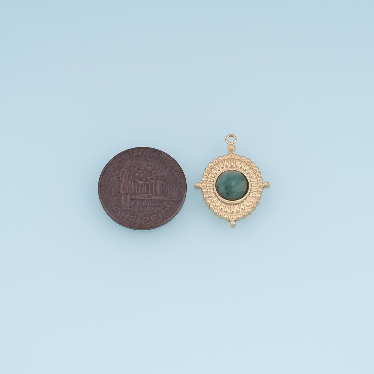Oval Charm Pendant for Jewelry Making