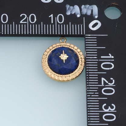 Starburst Charm Pendant for Jewelry Making