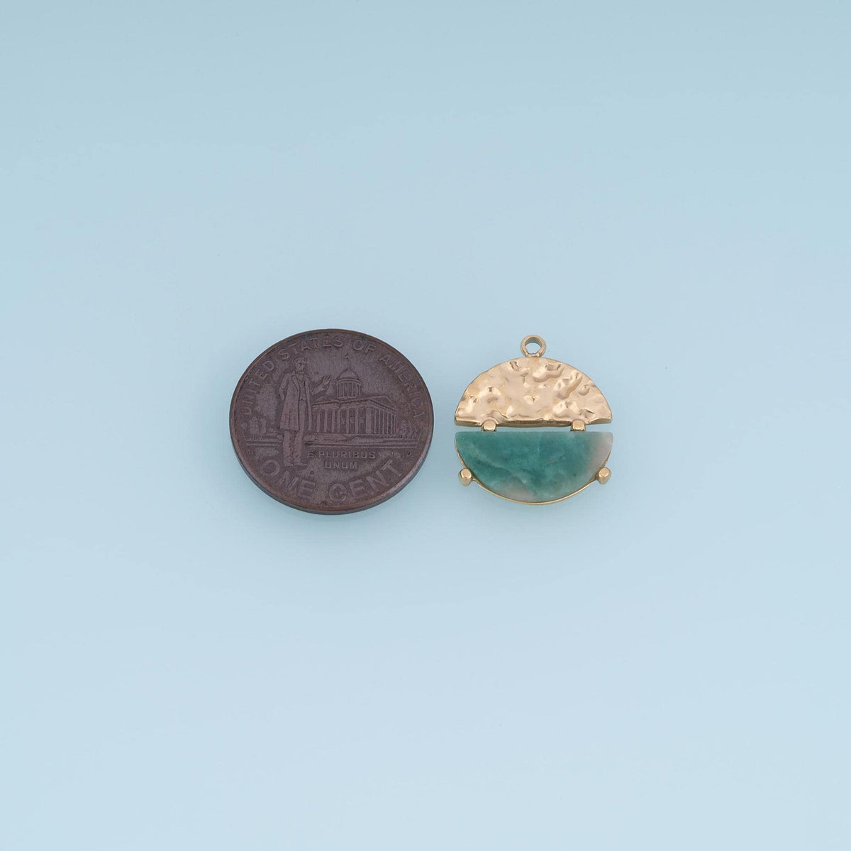Round Charm Pendant for Jewelry Making