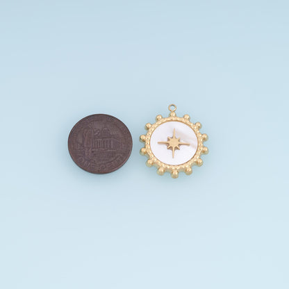 Starburst Charm Pendant for Jewelry Making