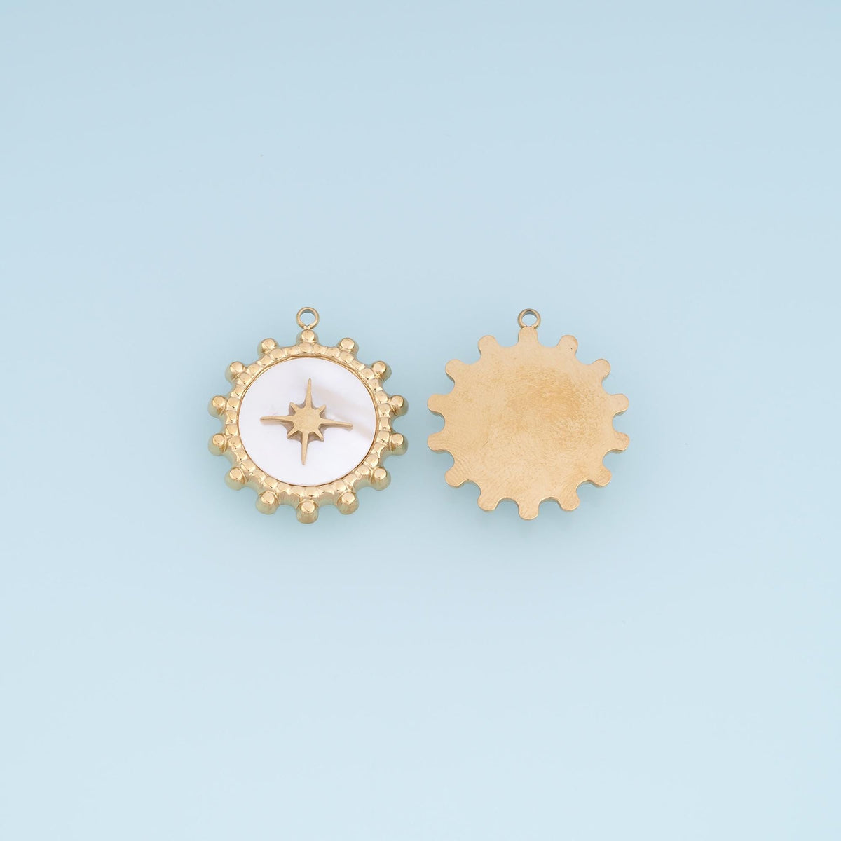 Starburst Charm Pendant for Jewelry Making