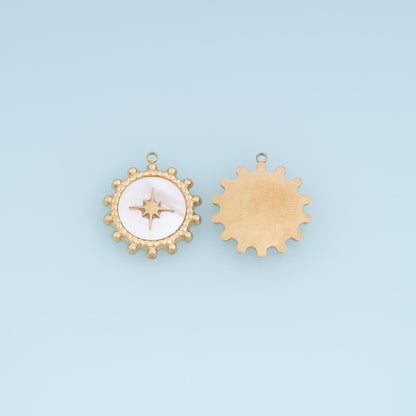 Starburst Charm Pendant for Jewelry Making