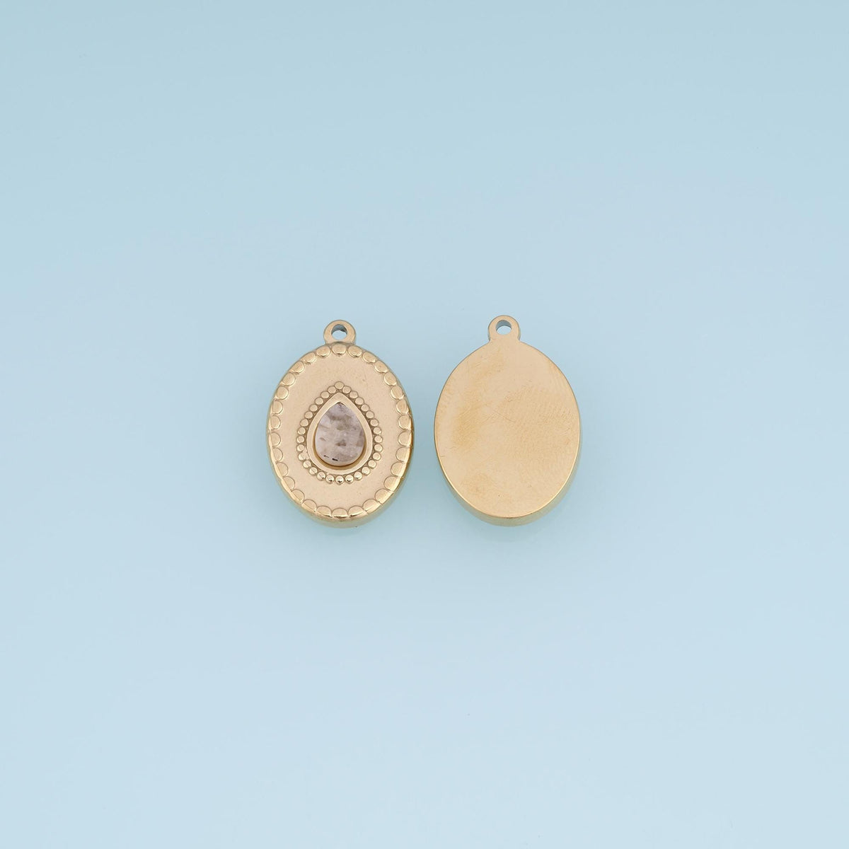 Teardrop Charm Pendant for Jewelry Making
