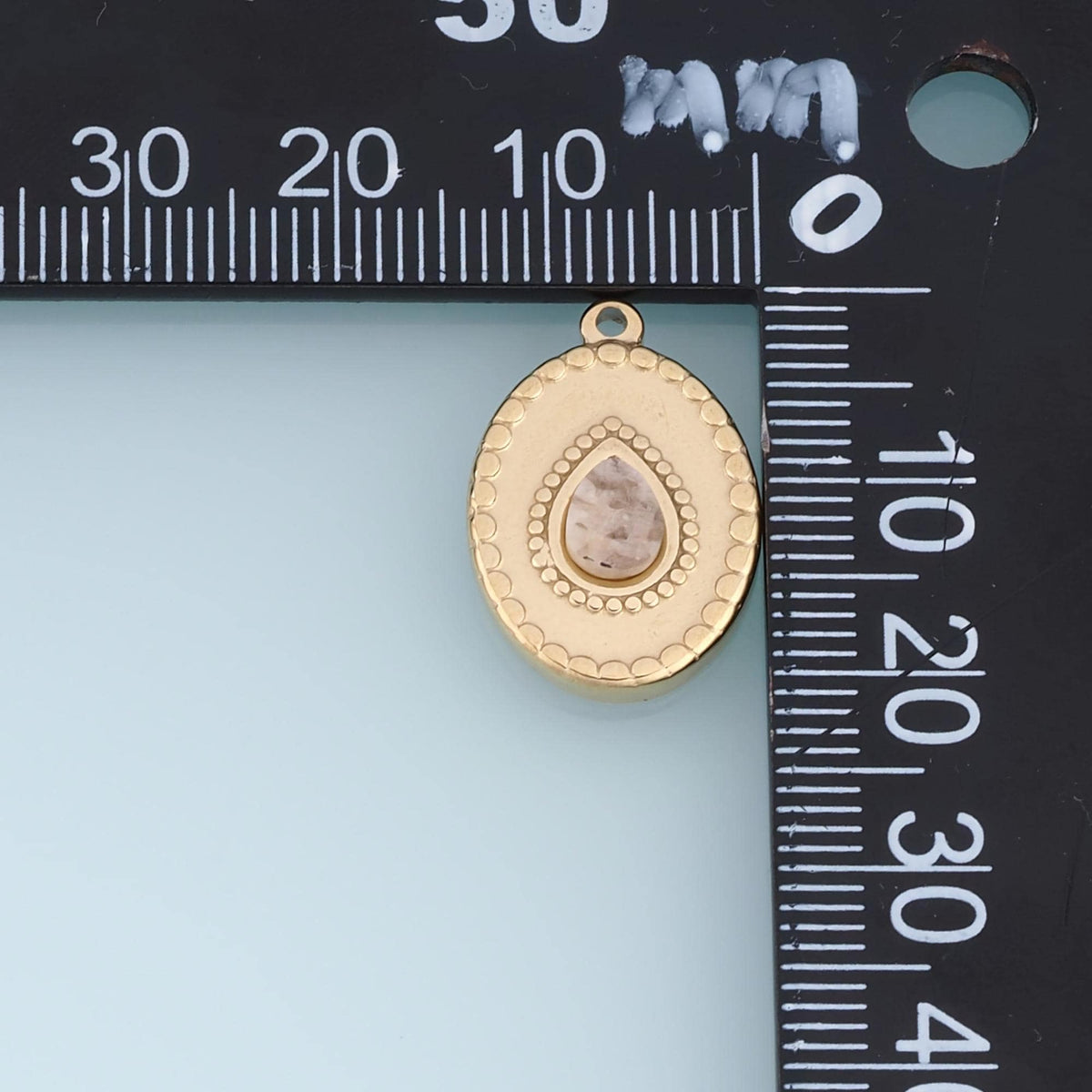 Teardrop Charm Pendant for Jewelry Making