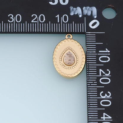 Teardrop Charm Pendant for Jewelry Making