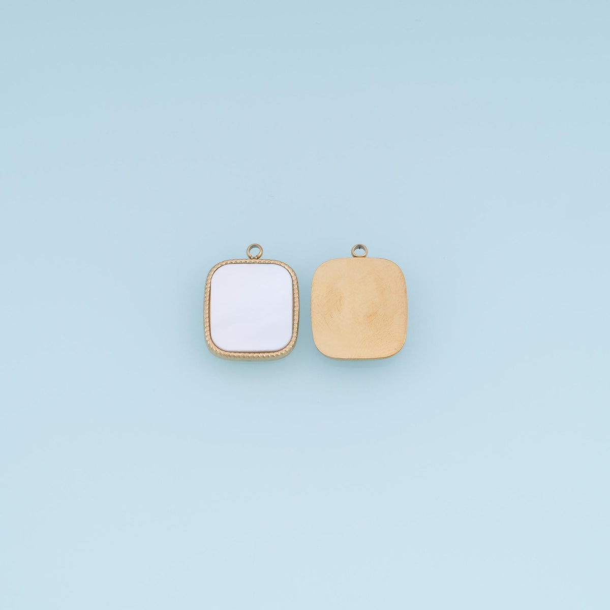 Square Charm Pendant for Jewelry Making