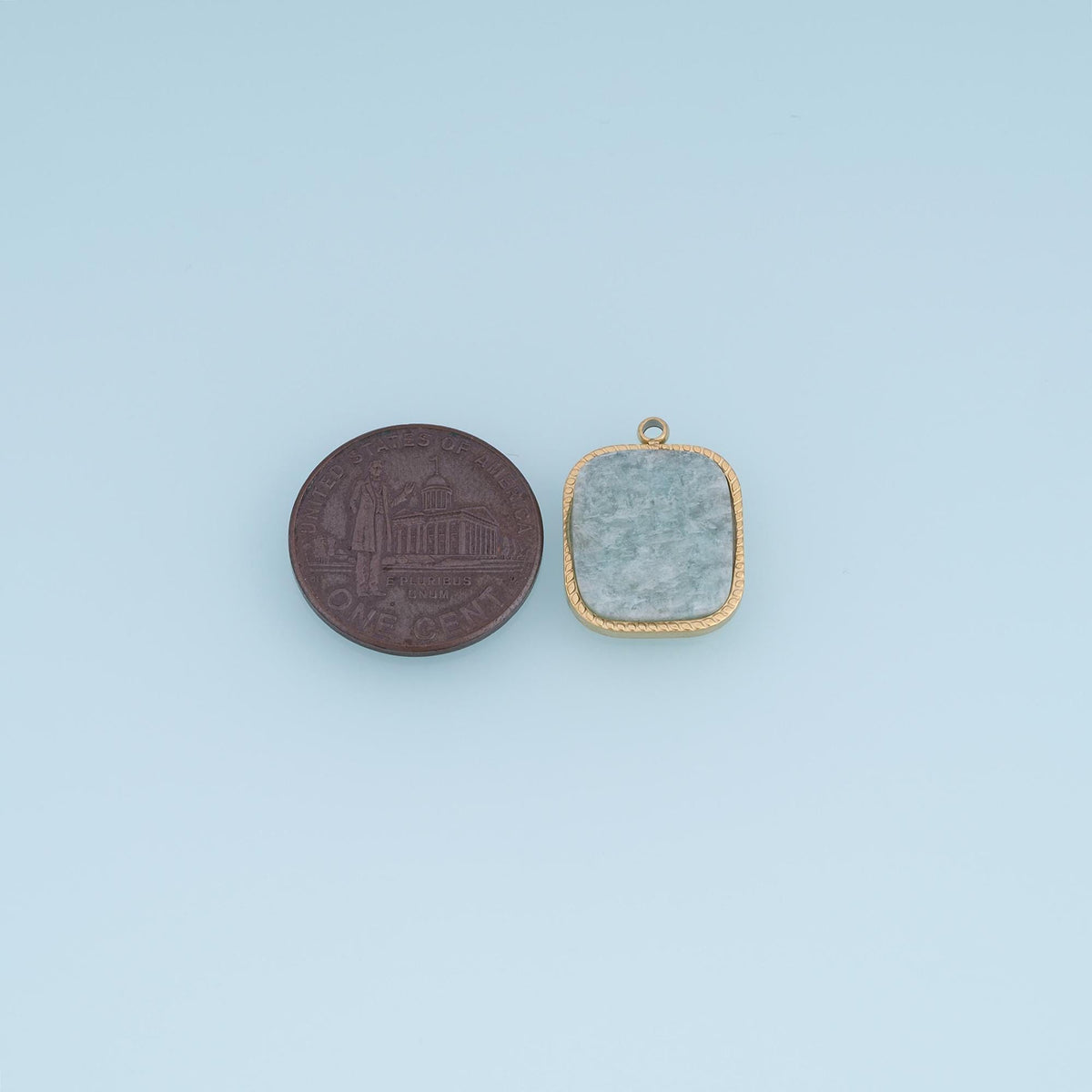 Square Charm Pendant for Jewelry Making