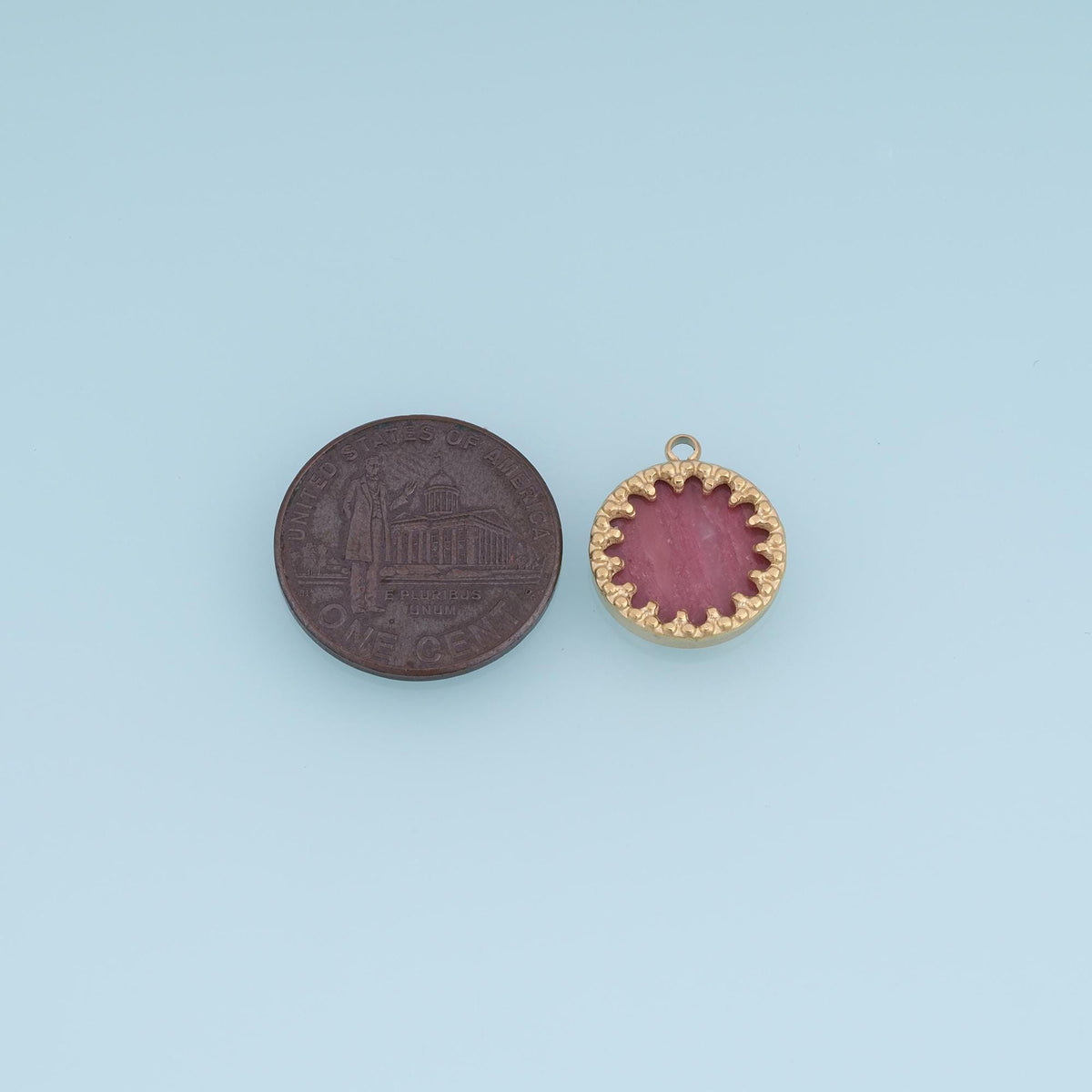 Round Charm Pendant for Jewelry Making