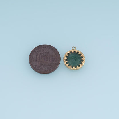 Round Charm Pendant for Jewelry Making