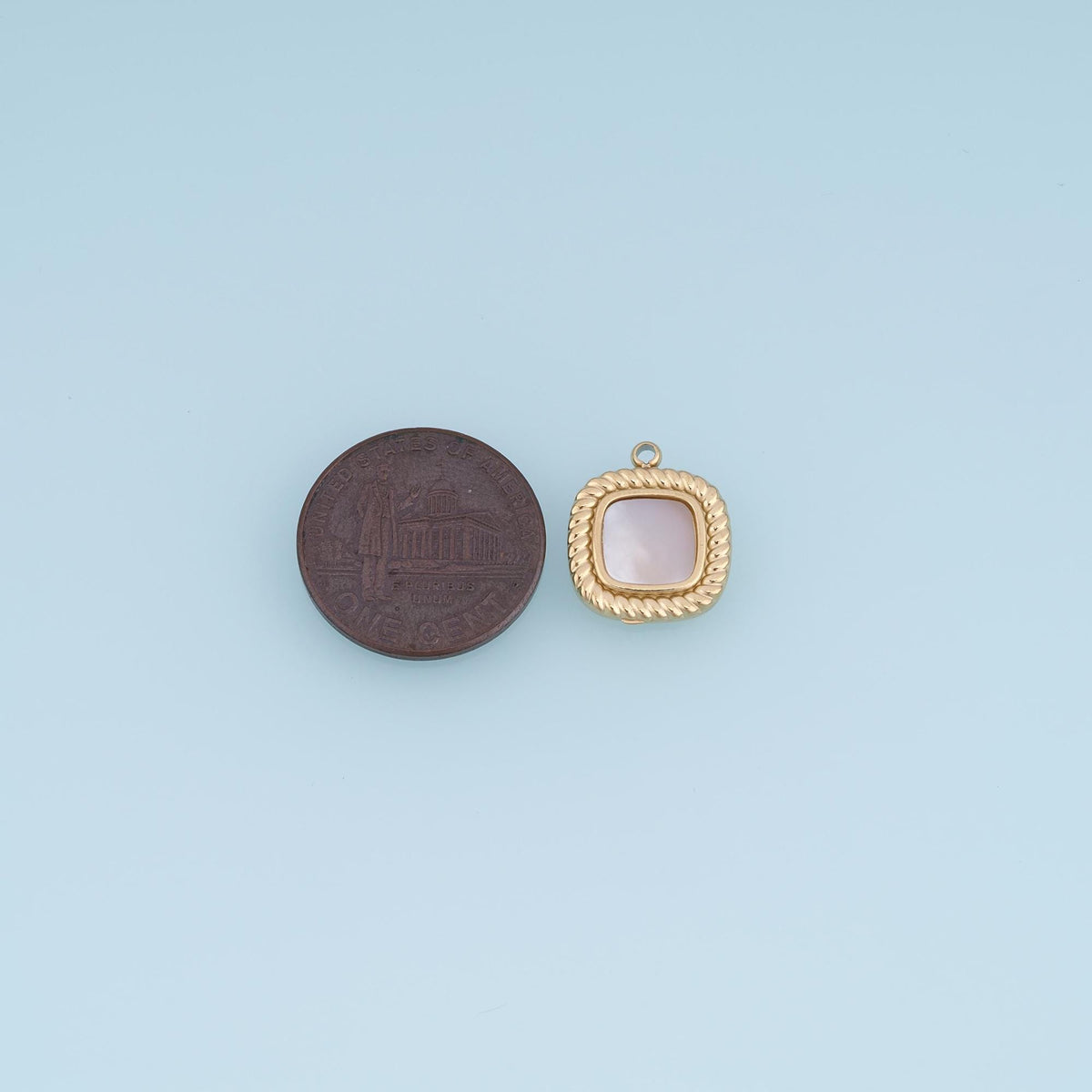Square Charm Pendant for Jewelry Making
