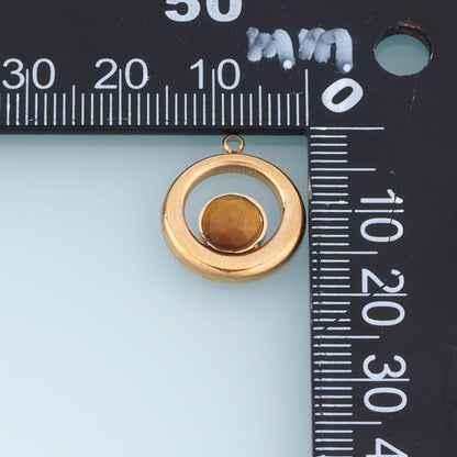 Round Charm Pendant for Jewelry Making