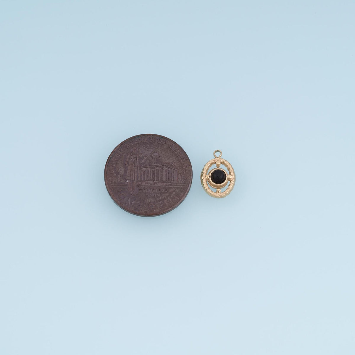 Oval Charm Pendant for Jewelry Making