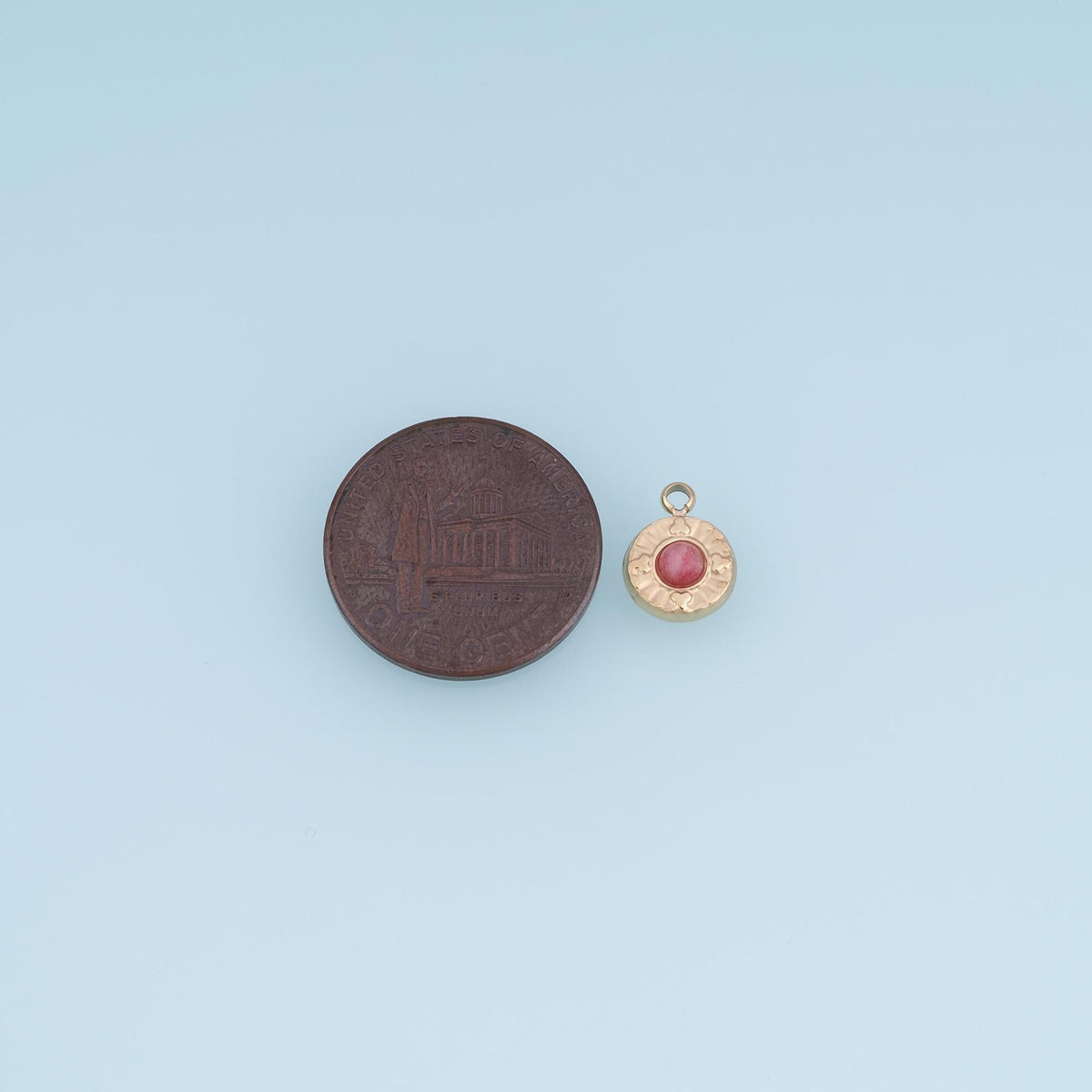 Round Charm Pendant for Jewelry Making