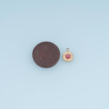 Round Charm Pendant for Jewelry Making
