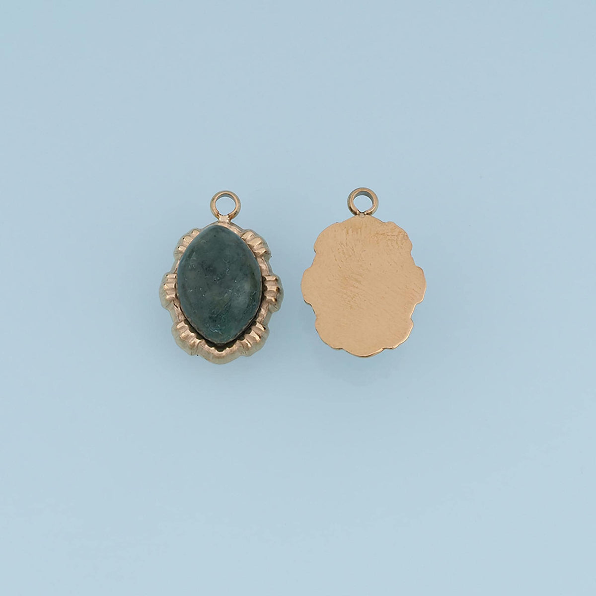 Oval Charm Pendant for Jewelry Making