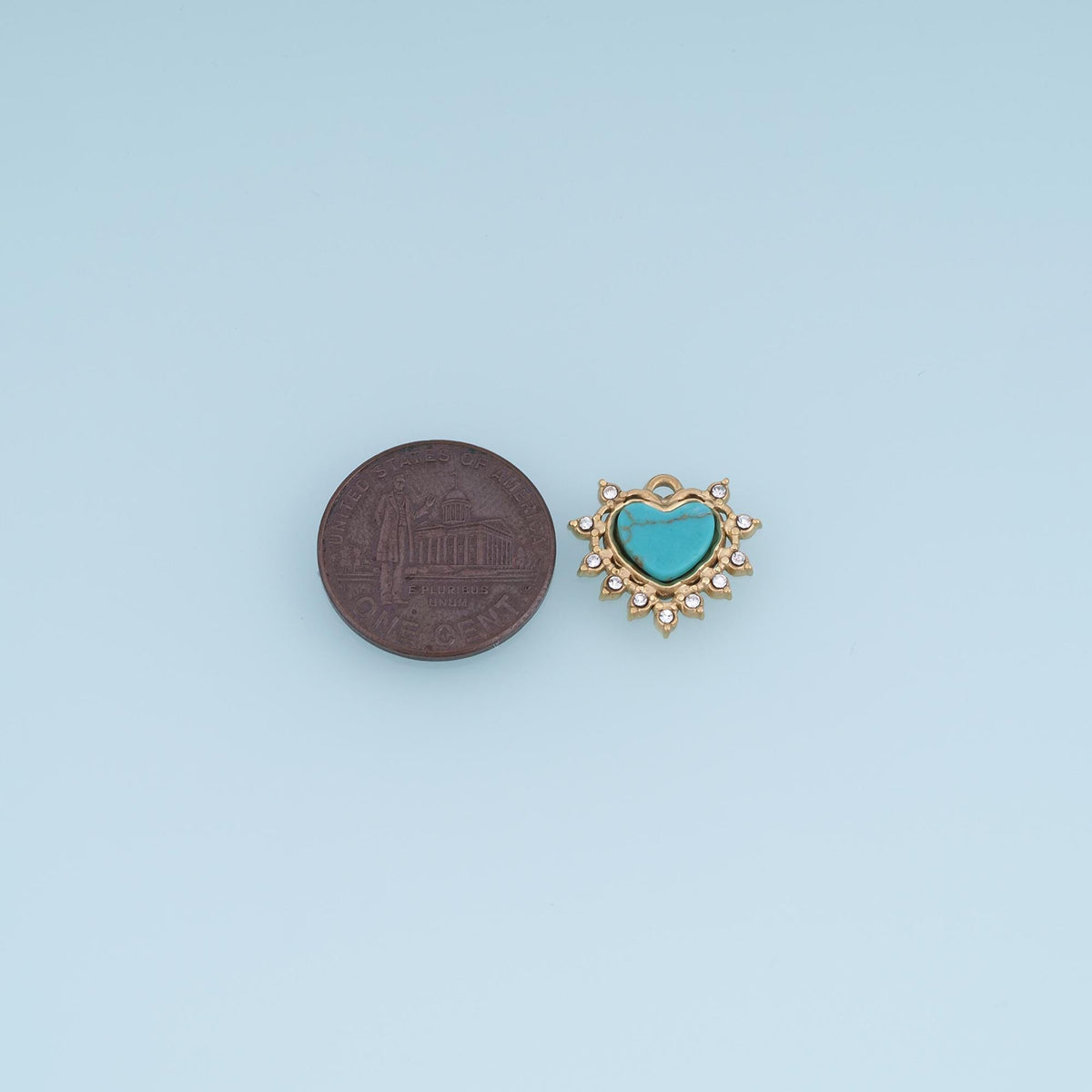 Heart Charm Pendant for Jewelry Making